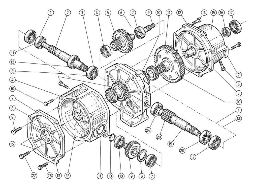 Illustrated parts catalog (IPC) sample with exploded-view diagram