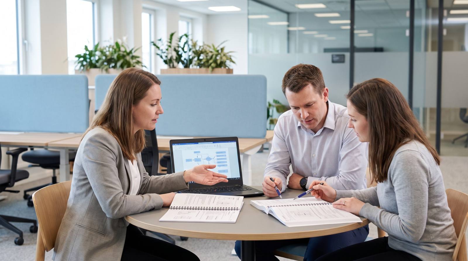 AEC technical writing outsourcing team reviewing documentation